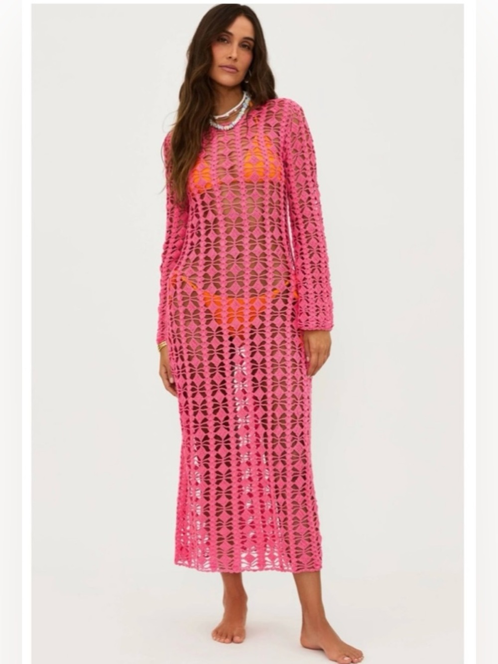 Beach Riot • Ariana Open Stitch Cotton Cover-Up Dress